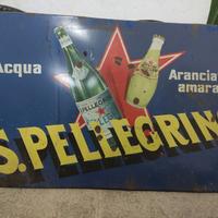 Insegna smaltata San Pellegrino rara