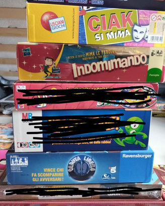 Giochi di società/da tavolo lotto 9 giochi