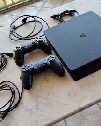 PS4 Slim 1TB + 2 Controller DualShock 4 + Cavi