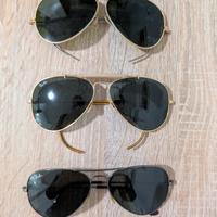 3 paia di occhiali Ray-ban vintage 