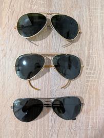 3 paia di occhiali Ray-ban vintage 