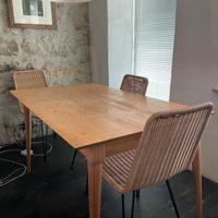 tavolo massello  allungabile  140-190 x 85