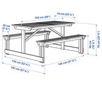 Tavolo da esterno ikea Lerholmen