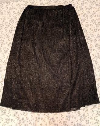 gonna longuette elasticizzata da donna 