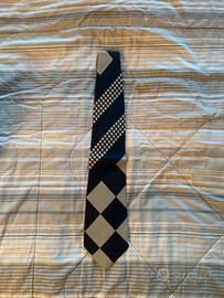 Cravatta blu e dorato Krizia uomo