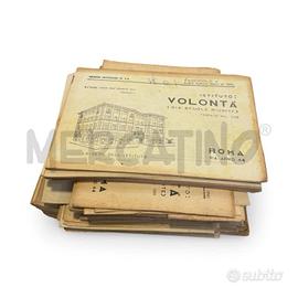 COLLEZIONE FASCICOLI D'EPOCA ISTITUTO VOLONTÀ ROMA