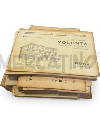 COLLEZIONE FASCICOLI D'EPOCA ISTITUTO VOLONTÀ ROMA