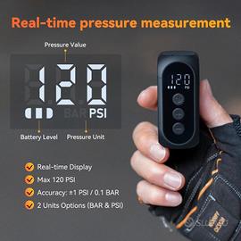 Pompa elettrica per bici gonfiatore pneumatici 120