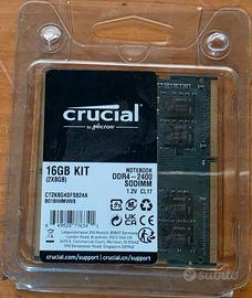 Crucial RAM DDR4 8GB 2400MHz CL17 SODIMM