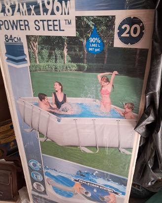 Piscina Bestway Power Steel 282x196x84 cm + Access