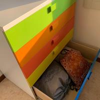 Cassettiera capiente cameretta o ripostiglio