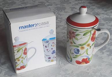 Tisaniera in porcellana Master casa con filtro
