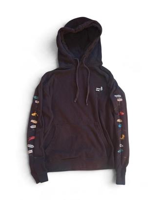 Felpa Billabong x Dr. Seuss Nera Cappuccio M