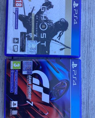 GT 7 e Ghost of Tsushima Ps4