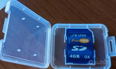 Scheda di memoria SD 4GB Rapido Pro 150x