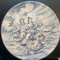 Maiolica Ligure Piatto Soravia Ceramiche Ø 51,5 cm
