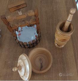 Oggetti legno