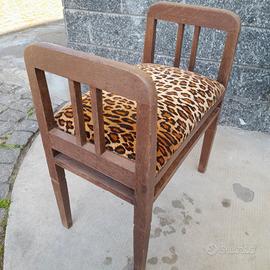 SGABELLO CON TELAIO IN LEGNO VINTAGE