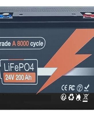Batteria LiFePO4 da 24 V e 100-200 Ah