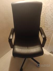 Sedia da ufficio in pelle 