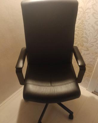 Sedia da ufficio in pelle 