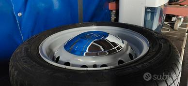 Cerchi fiat +gomme+coppe canale 13x 5,5
