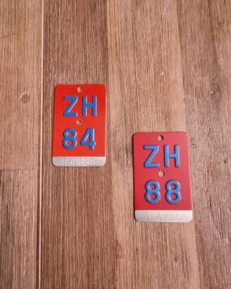 Targa originale svizzera per bicicletta, targa, ta