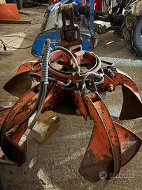 Pinza a polipo per gru funzionate