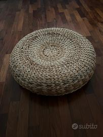 Poggiapiedi/pouf in rattan ikea