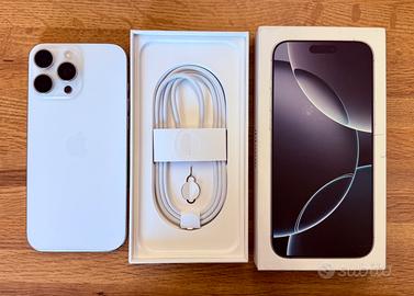 iPhone 16 Pro Max 1Tb titanio,bianco come nuovo!