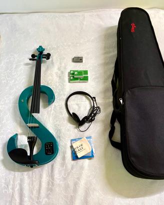 Violino elettrico Stagg 4/4 blu elettrico