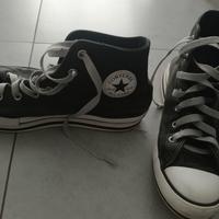 converse all star pelle nera n 38