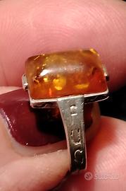 anello vintage argento
