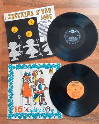 Dischi vinile Lp "Zecchino d'oro" 1966 e 1974