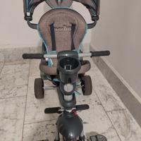 TRICICLO SMART TRIKE EXPLORER GRIGIO-AZZURRO 5IN1