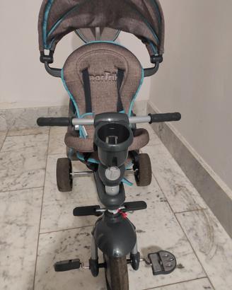TRICICLO SMART TRIKE EXPLORER GRIGIO-AZZURRO 5IN1