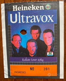 Ultravox Ticket Stub Italian Tour 1984
