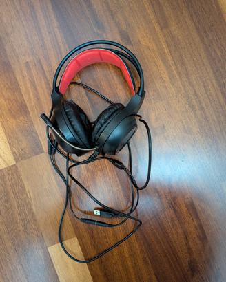 Cuffie gaming con microfono per PC con jack 3,5 mm