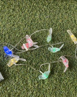 luci colorate uccellini