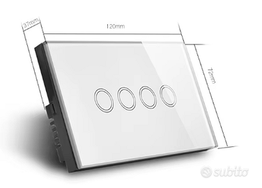 Domotica. interruttore wifi 4 tasti.