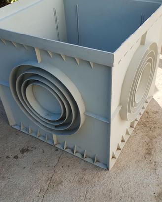 Pozzetto plastica 50 x 50 x 50 cm,con tappo NUOVO
