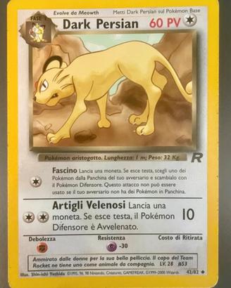 Dark Persian mazzo Team Rocket