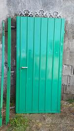 porta in lamiera zincata verniciata