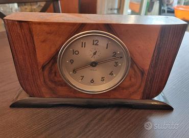 Orologio Sveglia Meccanica Veglia in Legno Antico