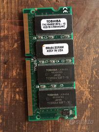 Toshiba SdRam SoDimm 144Pin 64Mb Vintage NoteBook