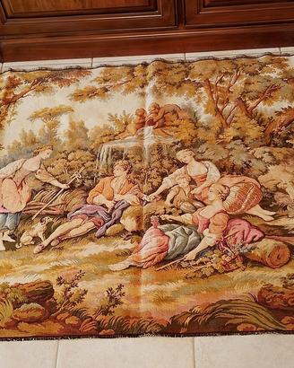 Arazzo Francese vintage in stile Aubusson