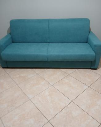 Divano 3 posti turchese
