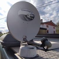 Parabola satellitare motorizzata