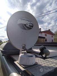 Parabola satellitare motorizzata