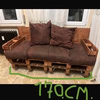 Divanetto in bancali color rame, homemade